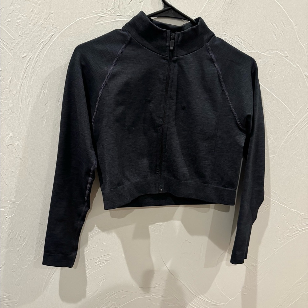 Alphalete cropped full zip